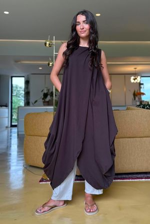  Oscar Tulip Tunic Chocolate - 